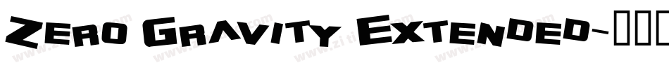 Zero Gravity Extended字体转换